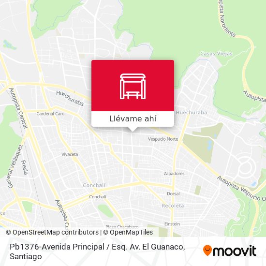 Mapa de Pb1376-Avenida Principal / Esq. Av. El Guanaco