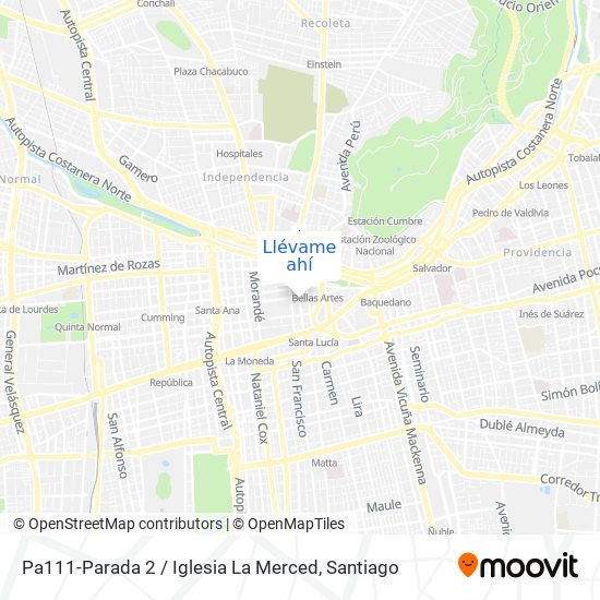 Mapa de Pa111-Parada 2 / Iglesia La Merced