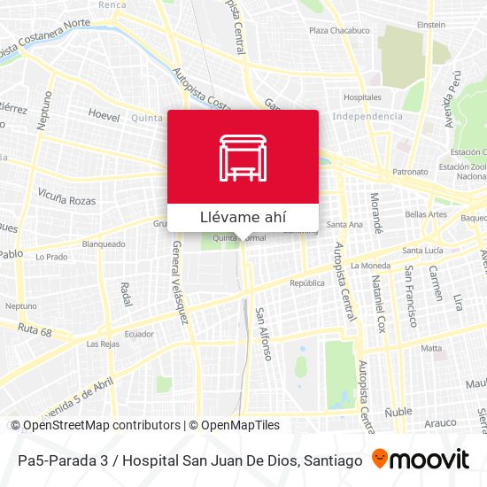 Mapa de Pa5-Parada 3 / Hospital San Juan De Dios