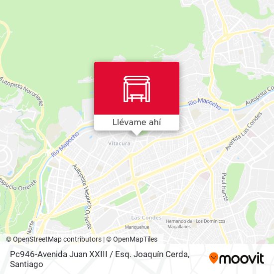 Mapa de Pc946-Avenida Juan XXIII / Esq. Joaquín Cerda