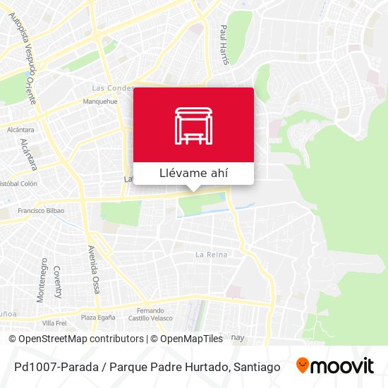 Mapa de Pd1007-Parada / Parque Padre Hurtado