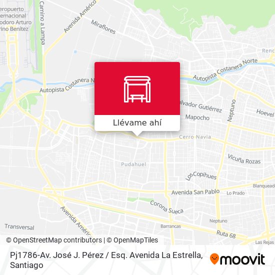 Mapa de Pj1786-Av. José J. Pérez / Esq. Avenida La Estrella