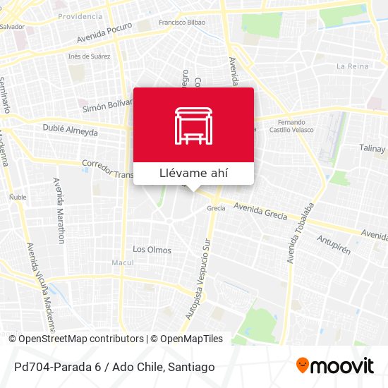 Mapa de Pd704-Parada 6 / Ado Chile