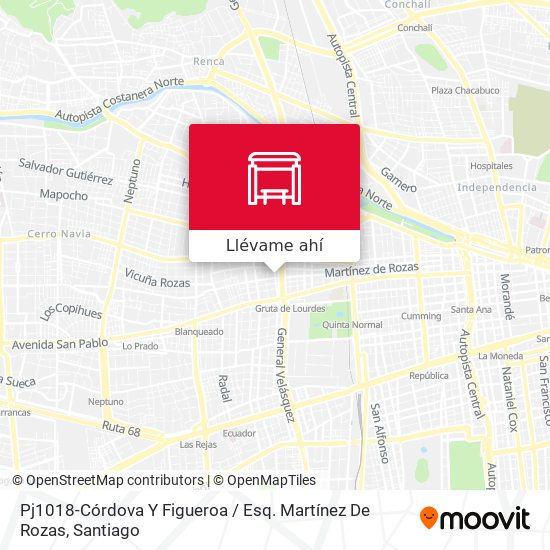 Mapa de Pj1018-Córdova Y Figueroa / Esq. Martínez De Rozas