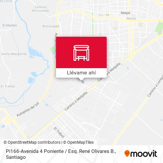 Mapa de Pi166-Avenida 4 Poniente / Esq. René Olivares B.
