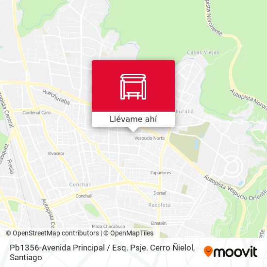 Mapa de Pb1356-Avenida Principal / Esq. Psje. Cerro Ñielol