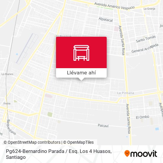 Mapa de Pg624-Bernardino Parada / Esq. Los 4 Huasos