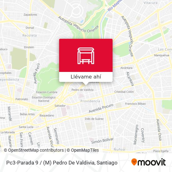 Mapa de Pc3-Parada 9 / (M) Pedro De Valdivia