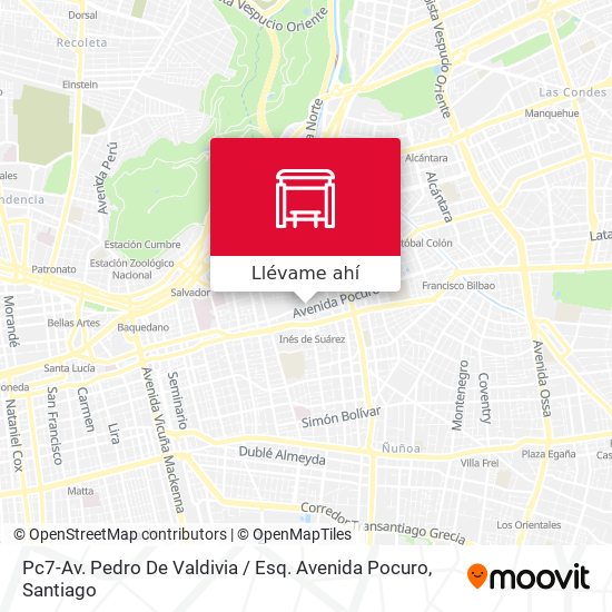 Mapa de Pc7-Av. Pedro De Valdivia / Esq. Avenida Pocuro