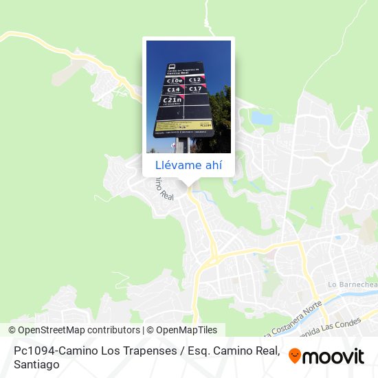Mapa de Pc1094-Camino Los Trapenses / Esq. Camino Real
