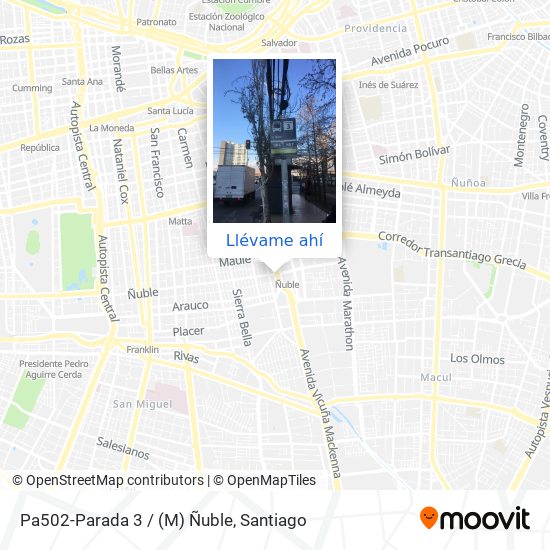 Mapa de Pa502-Parada 3 / (M) Ñuble