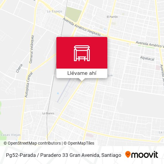 Mapa de Pg52-Parada / Paradero 33 Gran Avenida