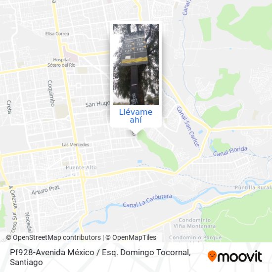 Mapa de Pf928-Avenida México / Esq. Domingo Tocornal