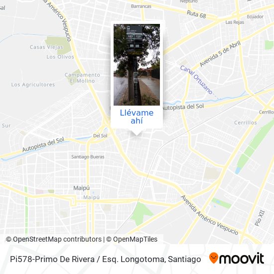 Mapa de Pi578-Primo De Rivera / Esq. Longotoma