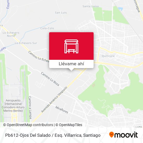 Mapa de Pb612-Ojos Del Salado / Esq. Villarrica
