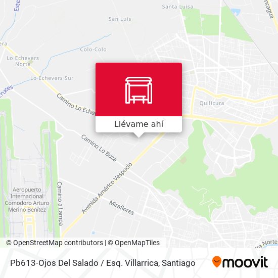 Mapa de Pb613-Ojos Del Salado / Esq. Villarrica