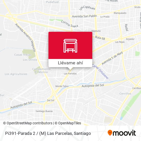 Mapa de Pi391-Parada 2 / (M) Las Parcelas