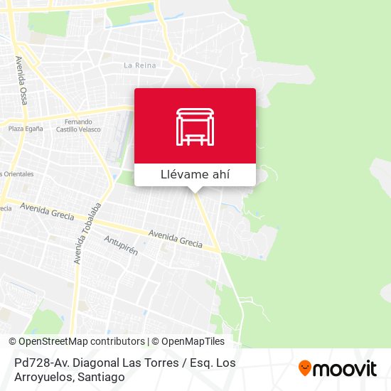Mapa de Pd728-Av. Diagonal Las Torres / Esq. Los Arroyuelos