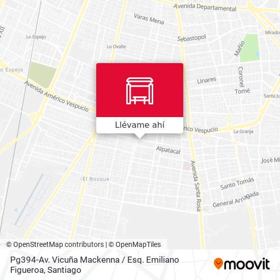 Mapa de Pg394-Av. Vicuña Mackenna / Esq. Emiliano Figueroa