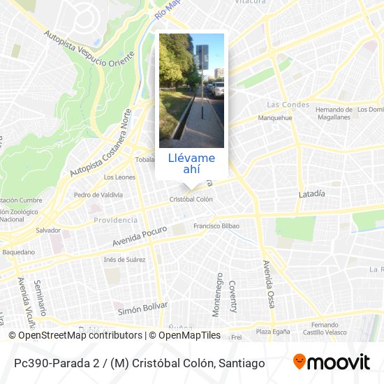 Mapa de Pc390-Parada 2 / (M) Cristóbal Colón