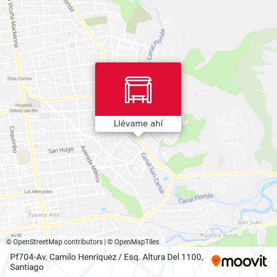 Mapa de Pf704-Av. Camilo Henríquez / Esq. Altura Del 1100