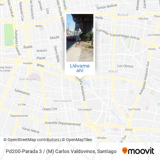 Mapa de Pd200-Parada 3 / (M) Carlos Valdovinos