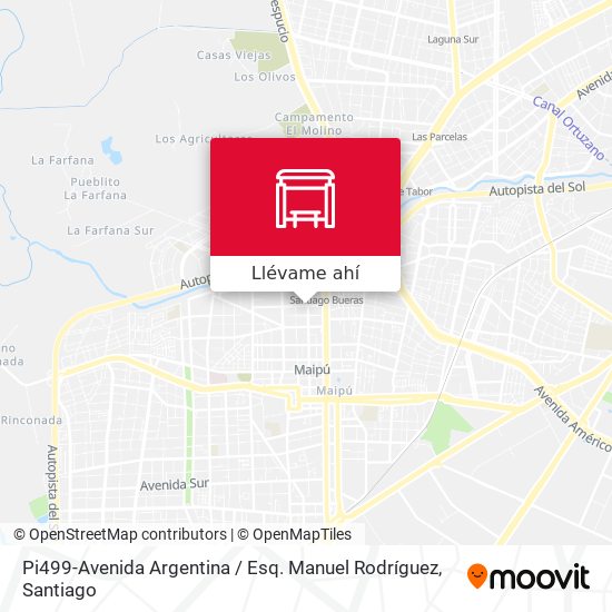 Mapa de Pi499-Avenida Argentina / Esq. Manuel Rodríguez