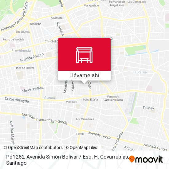 Mapa de Pd1282-Avenida Simón Bolívar / Esq. H. Covarrubias