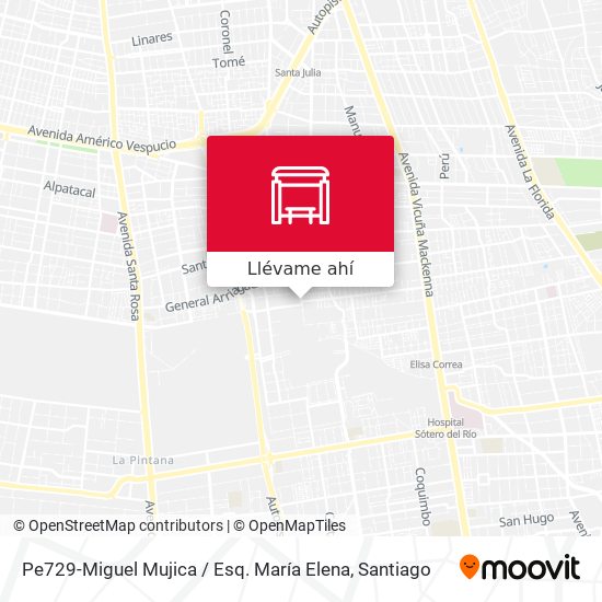 Mapa de Pe729-Miguel Mujica / Esq. María Elena