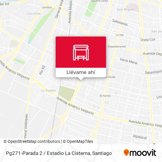Mapa de Pg271-Parada 2 / Estadio La Cisterna