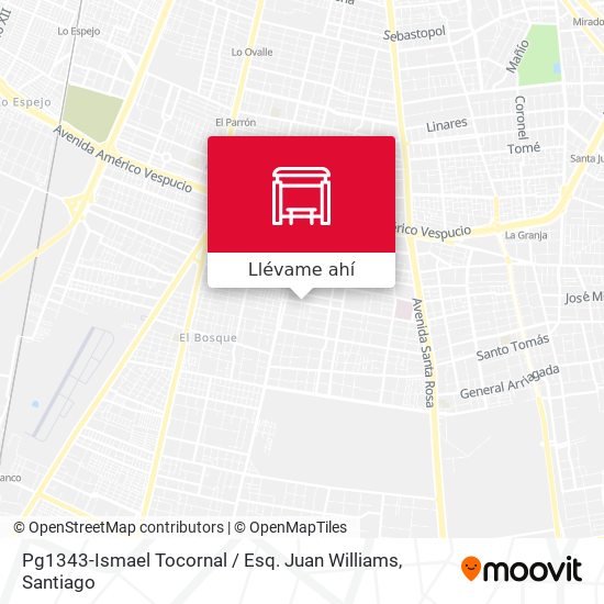 Mapa de Pg1343-Ismael Tocornal / Esq. Juan Williams
