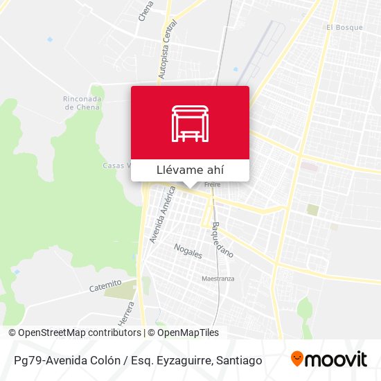 Mapa de Pg79-Avenida Colón / Esq. Eyzaguirre