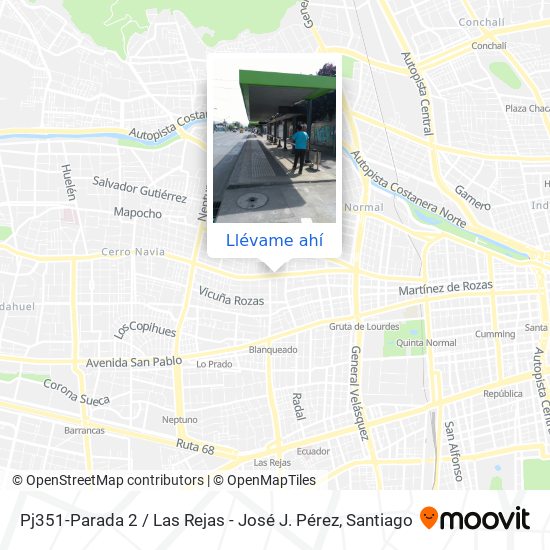 Mapa de Pj351-Parada 2 / Las Rejas - José J. Pérez