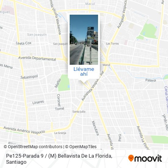 Mapa de Pe125-Parada 9 / (M) Bellavista De La Florida