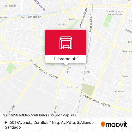 Mapa de Ph601-Avenida Cerrillos / Esq. Av.Pdte. S.Allende