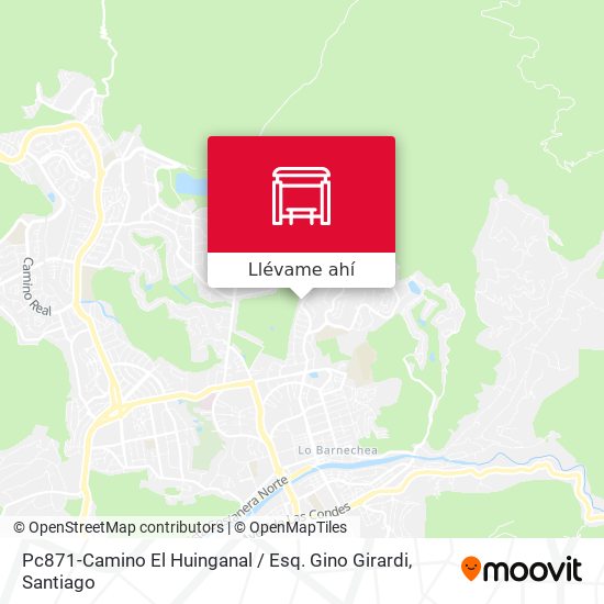Mapa de Pc871-Camino El Huinganal / Esq. Gino Girardi