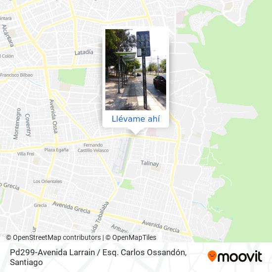 Mapa de Pd299-Avenida Larrain / Esq. Carlos Ossandón