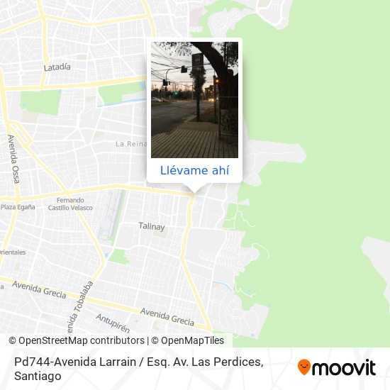 Mapa de Pd744-Avenida Larrain / Esq. Av. Las Perdices