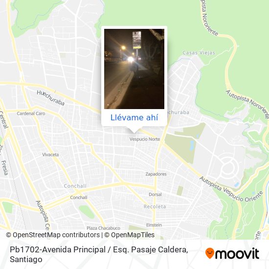 Mapa de Pb1702-Avenida Principal / Esq. Pasaje Caldera