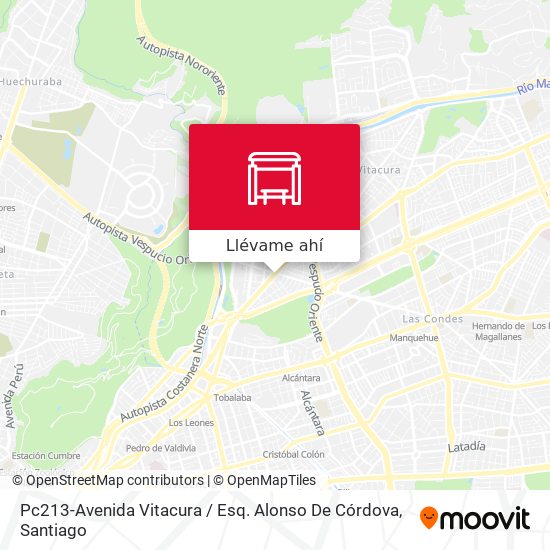 Mapa de Pc213-Avenida Vitacura / Esq. Alonso De Córdova