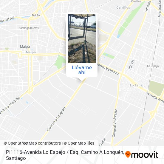 Mapa de Pi1116-Avenida Lo Espejo / Esq. Camino A Lonquén