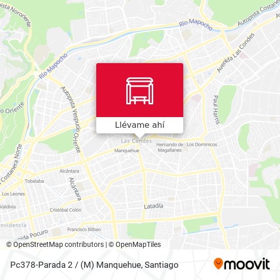 Mapa de Pc378-Parada 2 / (M) Manquehue