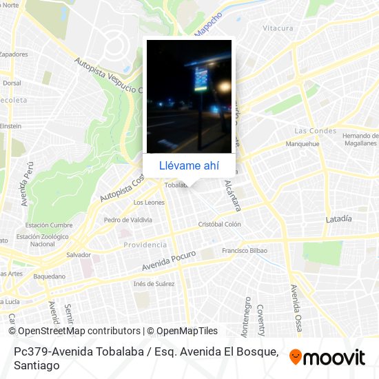 Mapa de Pc379-Avenida Tobalaba / Esq. Avenida El Bosque