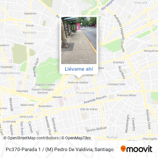 Mapa de Pc370-Parada 1 / (M) Pedro De Valdivia