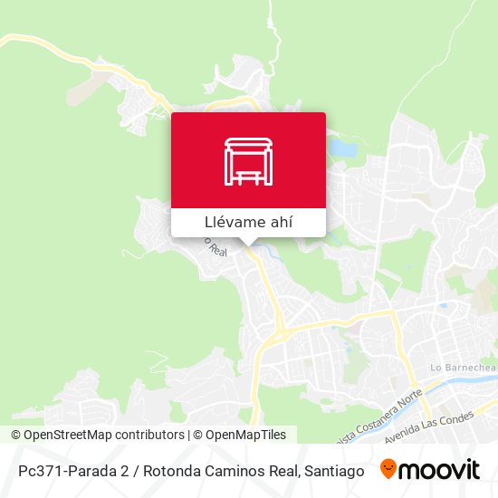 Mapa de Pc371-Parada 2 / Rotonda Caminos Real