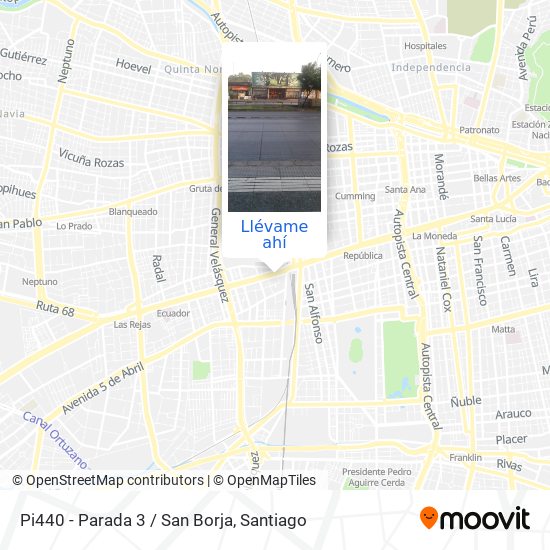 Mapa de Pi440 - Parada 3 / San Borja
