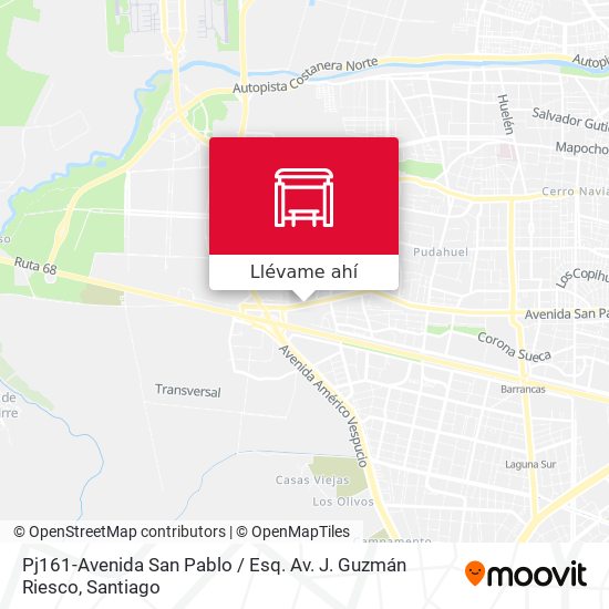 Mapa de Pj161-Avenida San Pablo / Esq. Av. J. Guzmán Riesco
