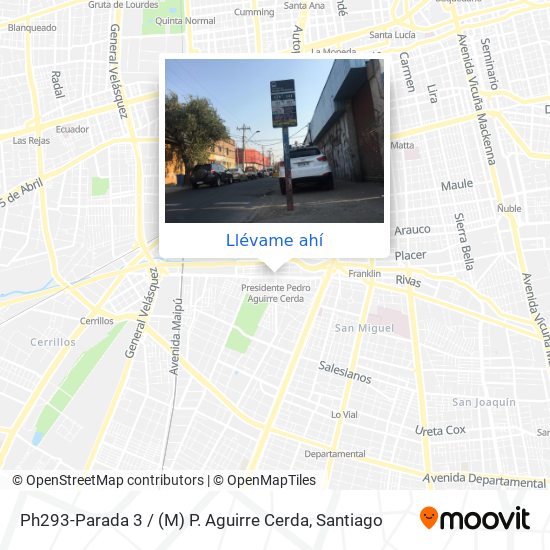 Mapa de Ph293-Parada 3 / (M) P. Aguirre Cerda