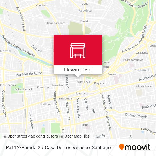 Mapa de Pa112-Parada 2 / Casa De Los Velasco