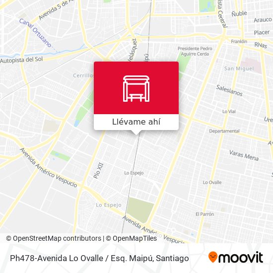 Mapa de Ph478-Avenida Lo Ovalle / Esq. Maipú